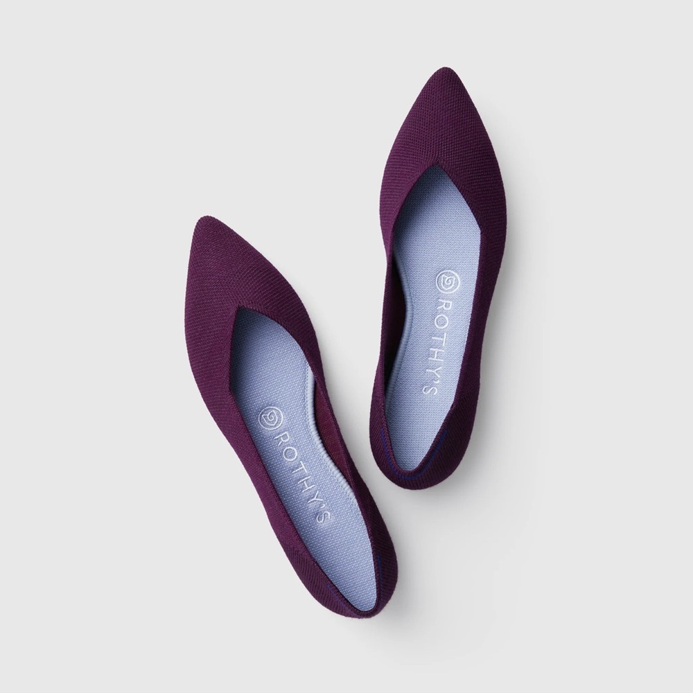 Rothy’s The Point in Aubergine